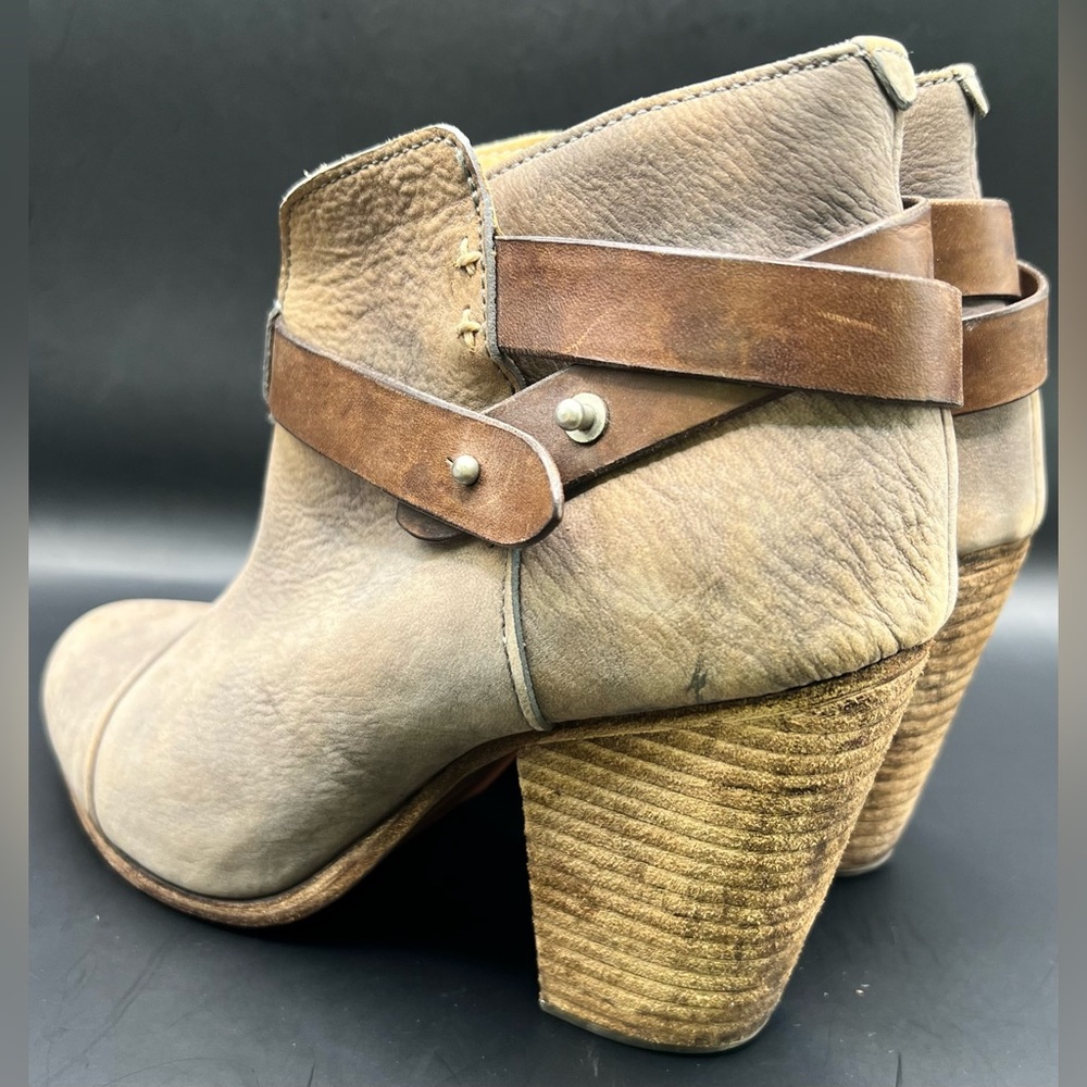 rag &‎ bone - Brown Ankle Boots, Harrow, Size: 9- Womens - Picture 4 of 9